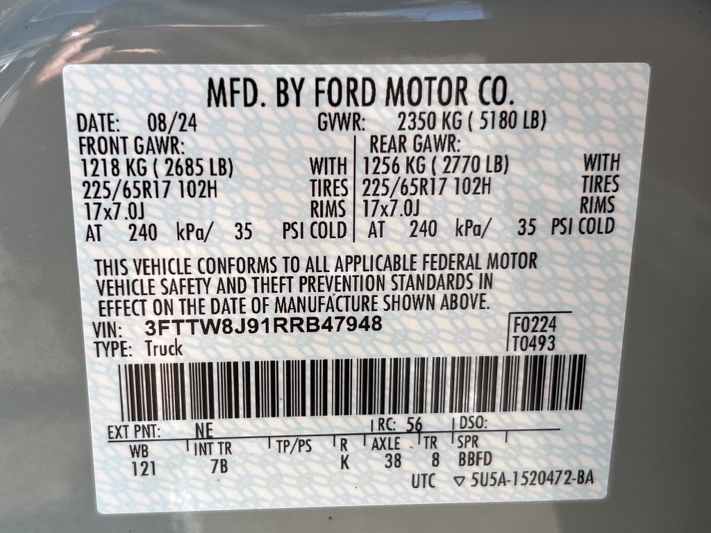 Used 2024 Ford Maverick XLT w/ Equipment Group 300A Standard AWD/4WD image 32