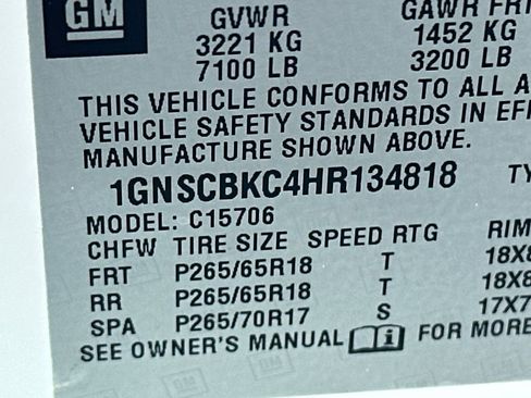 Used 2017 Chevrolet Tahoe LT RWD image 32
