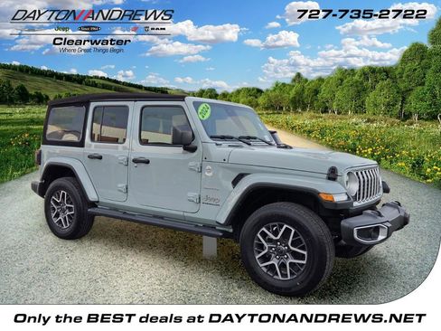 Used 2024 Jeep Wrangler Unlimited Sahara w/ Safety Group AWD/4WD image 1