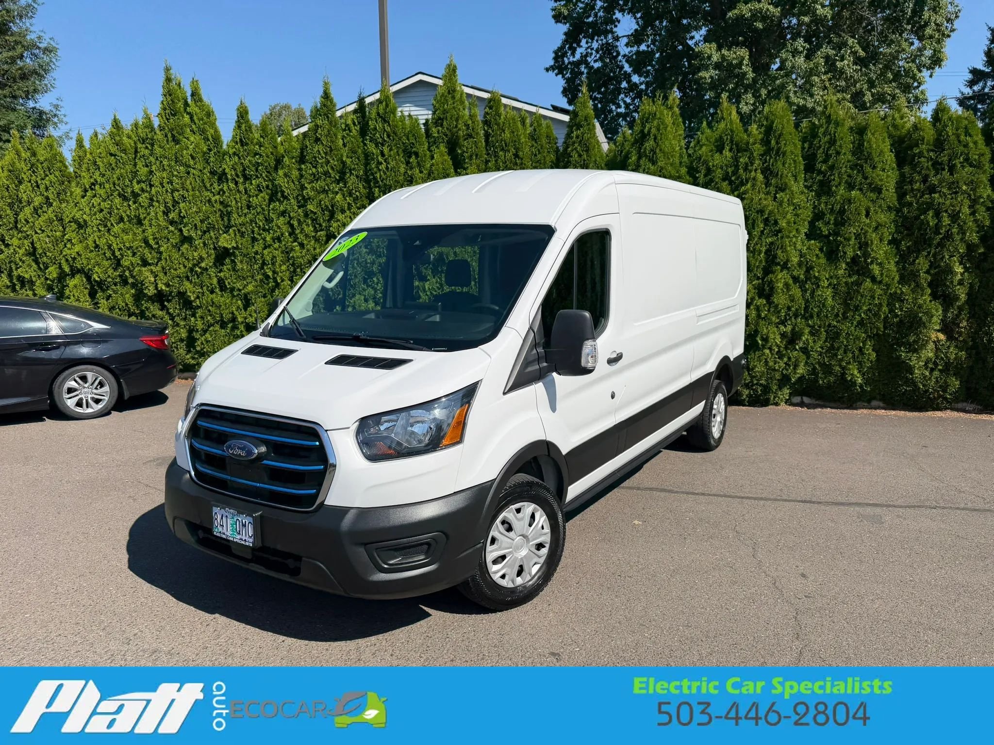Used 2023 Ford E-Transit Medium Roof w/ Load Area Protection Package RWD image 2