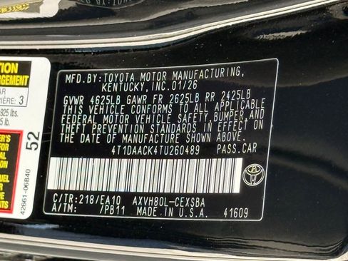 New 2026 Toyota Camry LE image 22