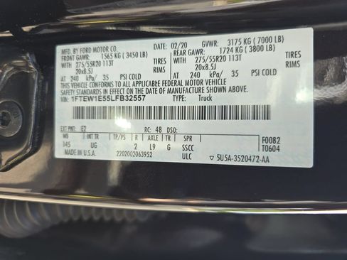 Used 2020 Ford F150 XLT w/ Equipment Group 302A Luxury AWD/4WD image 37