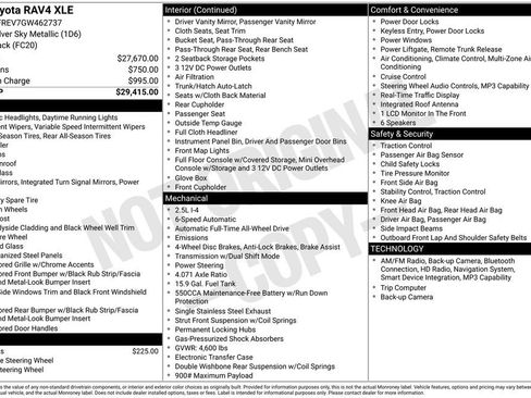 Used 2016 Toyota RAV4 XLE AWD/4WD image 11