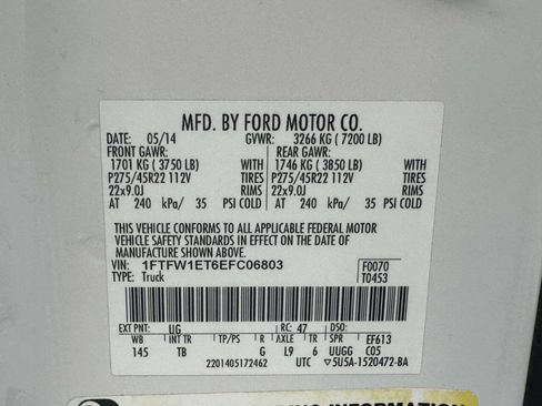 Used 2014 Ford F150 Limited image 24