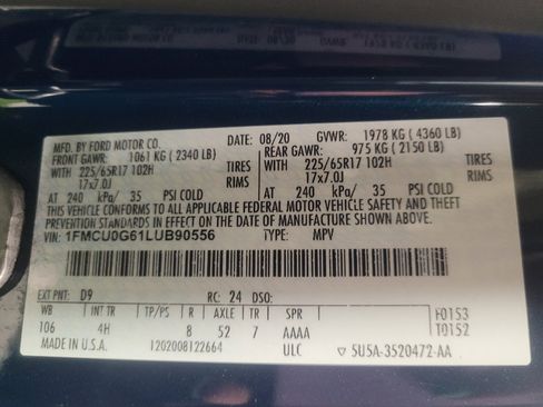Used 2020 Ford Escape SE FWD image 33