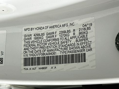 Used 2019 Honda Accord EX-L image 12