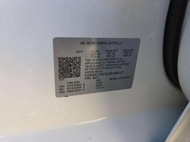 Certified 2018 Chevrolet Tahoe Premier w/ Max Trailering Package RWD image 34