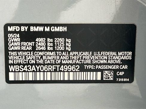 Used 2024 BMW M3 Competition w/ Executive Package AWD/4WD image 34