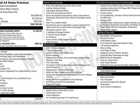 Used 2019 Audi A4 2.0T Premium w/ Convenience Package image 3