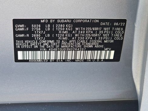 Used 2022 Subaru Outback Wilderness image 56