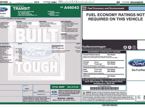 Used 2019 Ford Transit 250 148 High Roof image 7