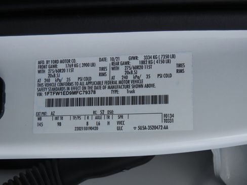 Used 2021 Ford F150 Platinum w/ Equipment Group 701A High AWD/4WD image 33