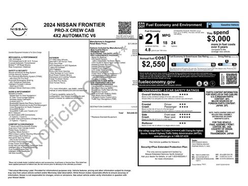 Certified 2024 Nissan Frontier Pro-X w/ Pro Convenience Package RWD image 3