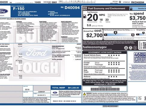 Certified 2024 Ford F150 XLT w/ Equipment Group 302A MID AWD/4WD image 41