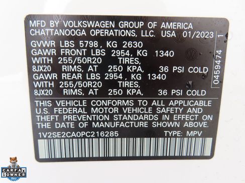 Certified 2023 Volkswagen Atlas Cross Sport SEL R-Line AWD/4WD image 30