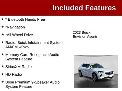 Used 2023 Buick Envision Avenir AWD/4WD image 3