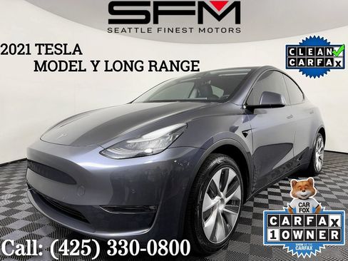 Used 2021 Tesla Model Y Long Range AWD/4WD image 1