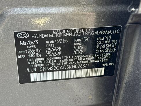 Used 2019 Hyundai Santa Fe SE AWD/4WD image 25