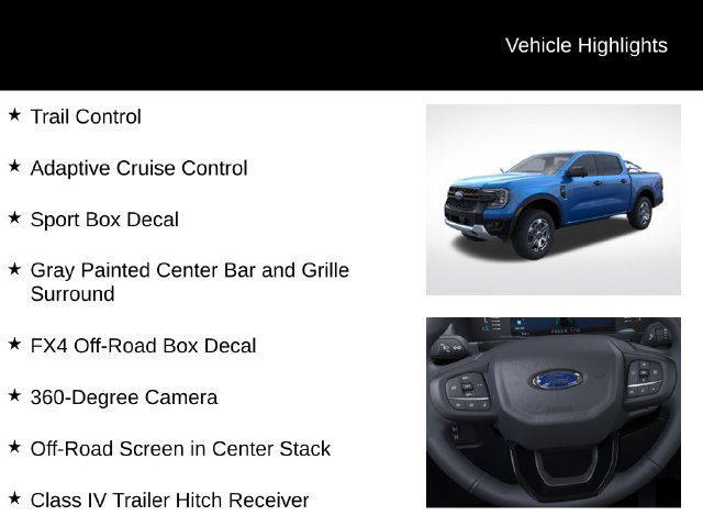 New 2026 Ford Ranger XLT w/ Equipment Group 301A High AWD/4WD image 14