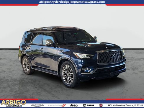 Used 2021 INFINITI QX80 Sensory w/ All-Season Package RWD image 1