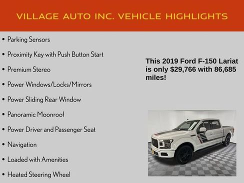 Used 2019 Ford F150 Lariat w/ Equipment Group 502A Luxury AWD/4WD image 14
