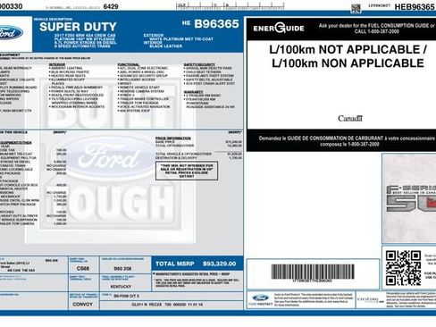 Certified 2017 Ford F350 Platinum w/ FX4 4x4 Off Road Package image 37