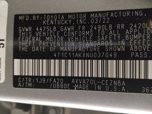 Used 2022 Toyota Camry LE FWD image 33