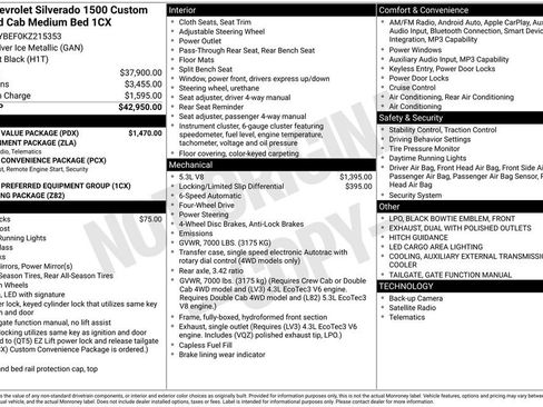 Used 2019 Chevrolet Silverado 1500 Custom w/ Custom Value Package image 9