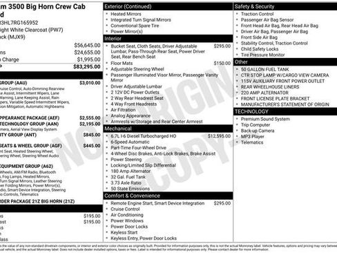 New 2024 RAM 3500 Big Horn w/ Safety Group image 30
