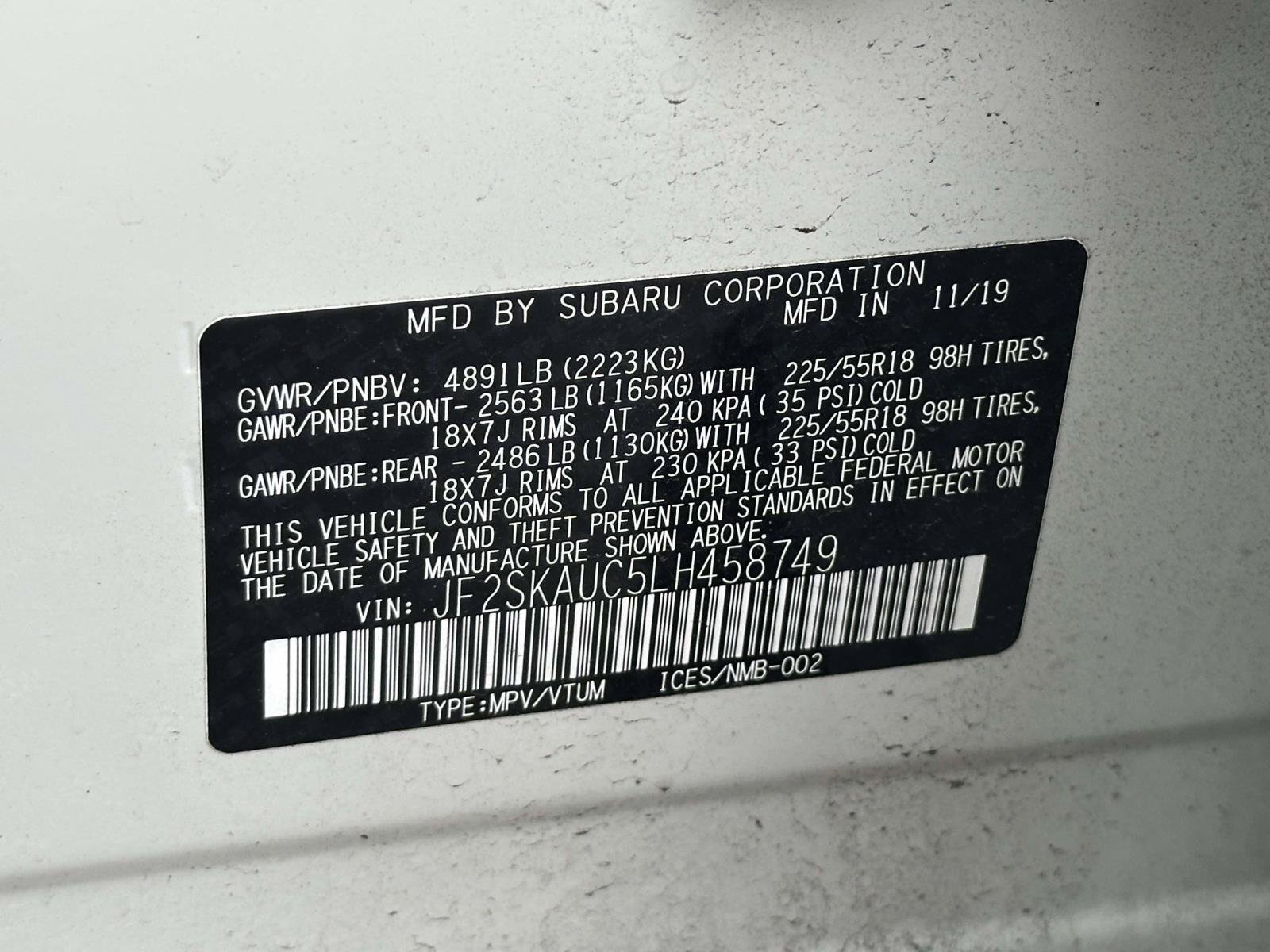 Used 2020 Subaru Forester Limited w/ Popular Package #3 AWD/4WD image 10