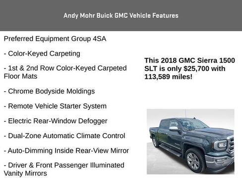 Used 2018 GMC Sierra 1500 SLT AWD/4WD image 8