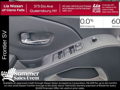 New 2026 Nissan Frontier SV w/ SV Convenience Package AWD/4WD image 14