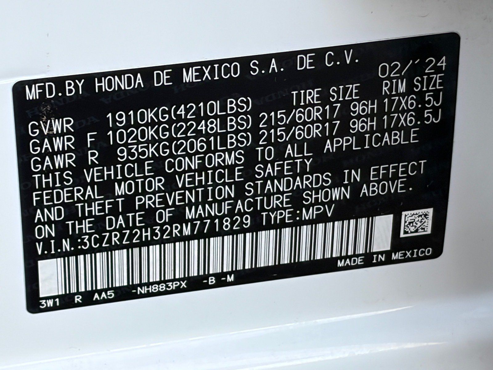 Used 2024 Honda HR-V LX image 33