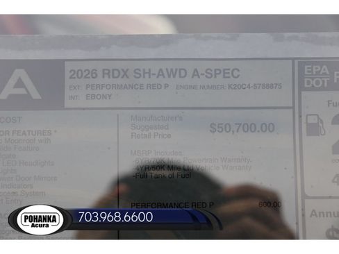New 2026 Acura RDX A-Spec AWD/4WD image 40