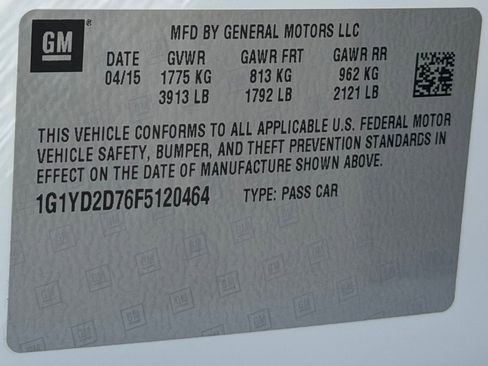 Used 2015 Chevrolet Corvette Stingray Coupe w/ 2LT Preferred Equipment Group image 19