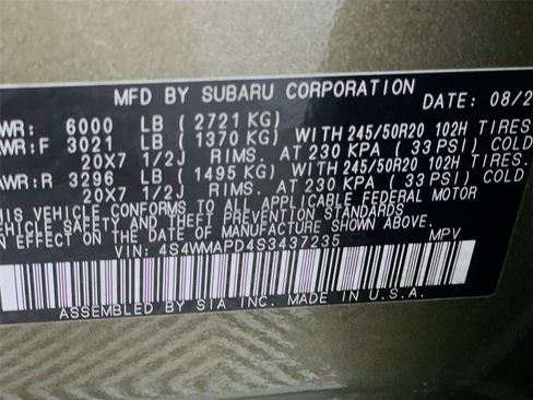 Certified 2025 Subaru Ascent Limited AWD/4WD image 38