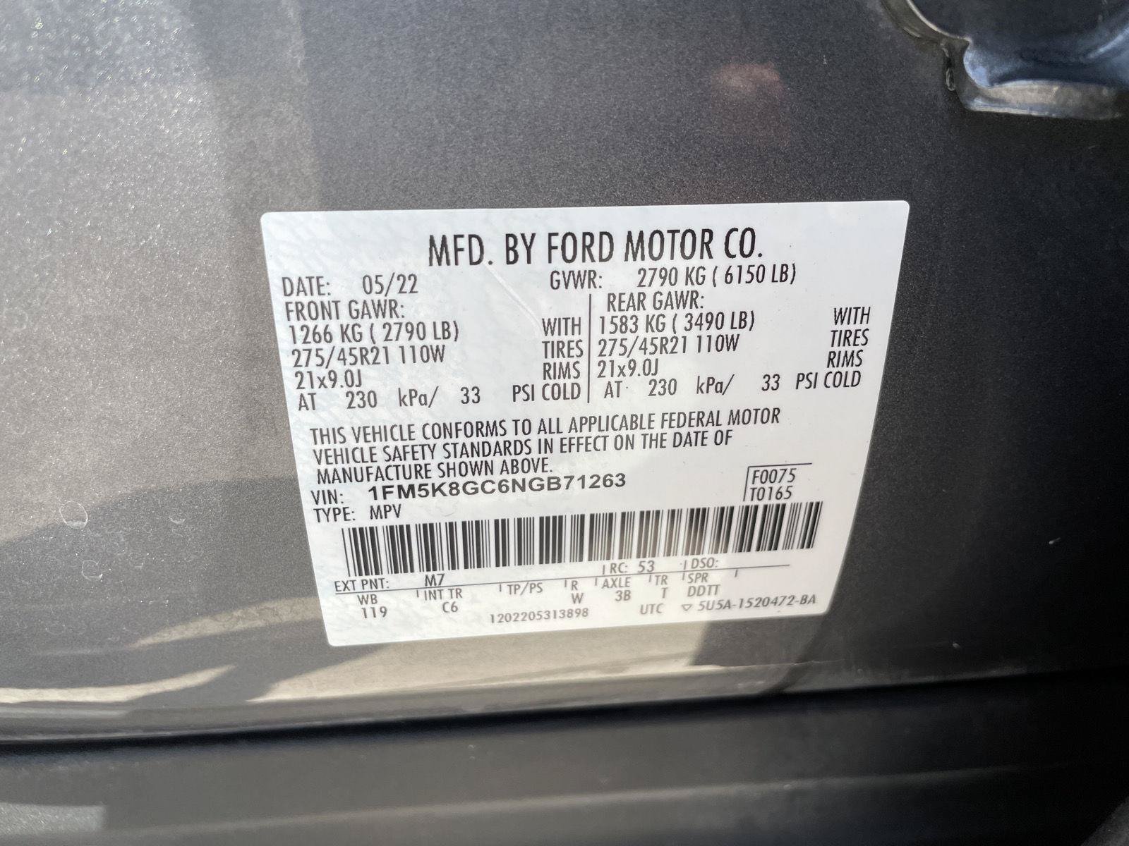 Used 2022 Ford Explorer ST w/ Equipment Group 401A AWD/4WD image 31
