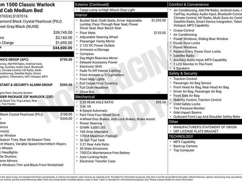 Used 2020 RAM 1500 Classic Warlock w/ Electronics Group image 4