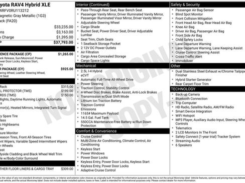 Used 2024 Toyota RAV4 XLE w/ Convenience Package AWD/4WD image 2