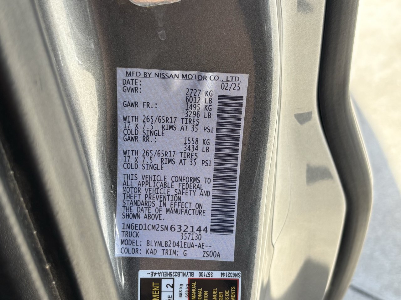 Used 2025 Nissan Frontier SV AWD/4WD image 31