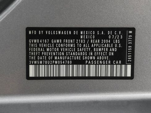 Certified 2023 Volkswagen Jetta S FWD image 47