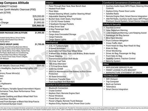 New 2026 Jeep Compass Latitude AWD/4WD image 33