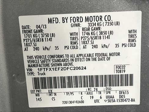 Used 2013 Ford F150 STX w/ Mid Equipment Group AWD/4WD image 39