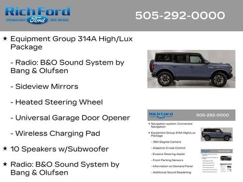 Certified 2024 Ford Bronco Outer Banks AWD/4WD image 38