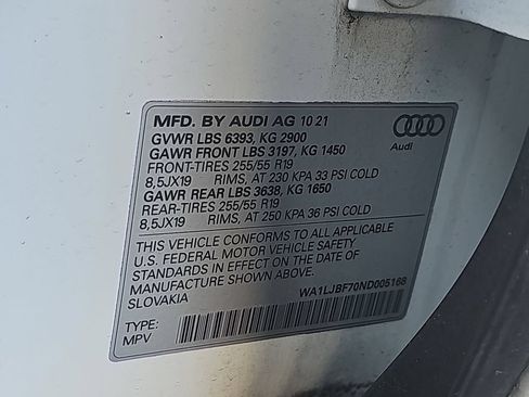 Used 2022 Audi Q7 2.0T Premium Plus w/ Premium Plus Package AWD/4WD image 39