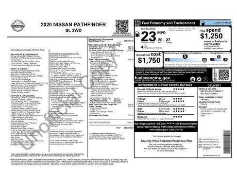 Used 2020 Nissan Pathfinder SL image 2