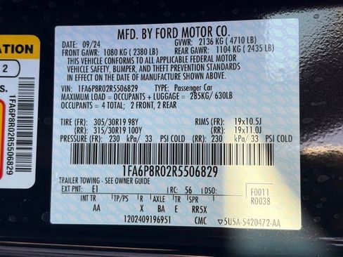 Used 2024 Ford Mustang Dark Horse w/ Dark Horse Handlin Package RWD image 34