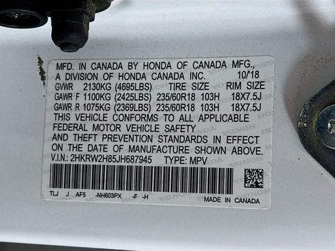 Certified 2018 Honda CR-V EX-L image 27