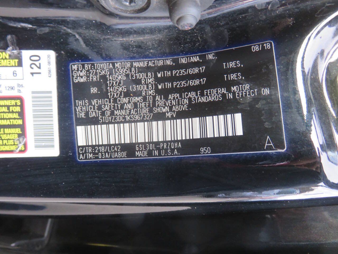 Used 2019 Toyota Sienna XLE FWD image 38