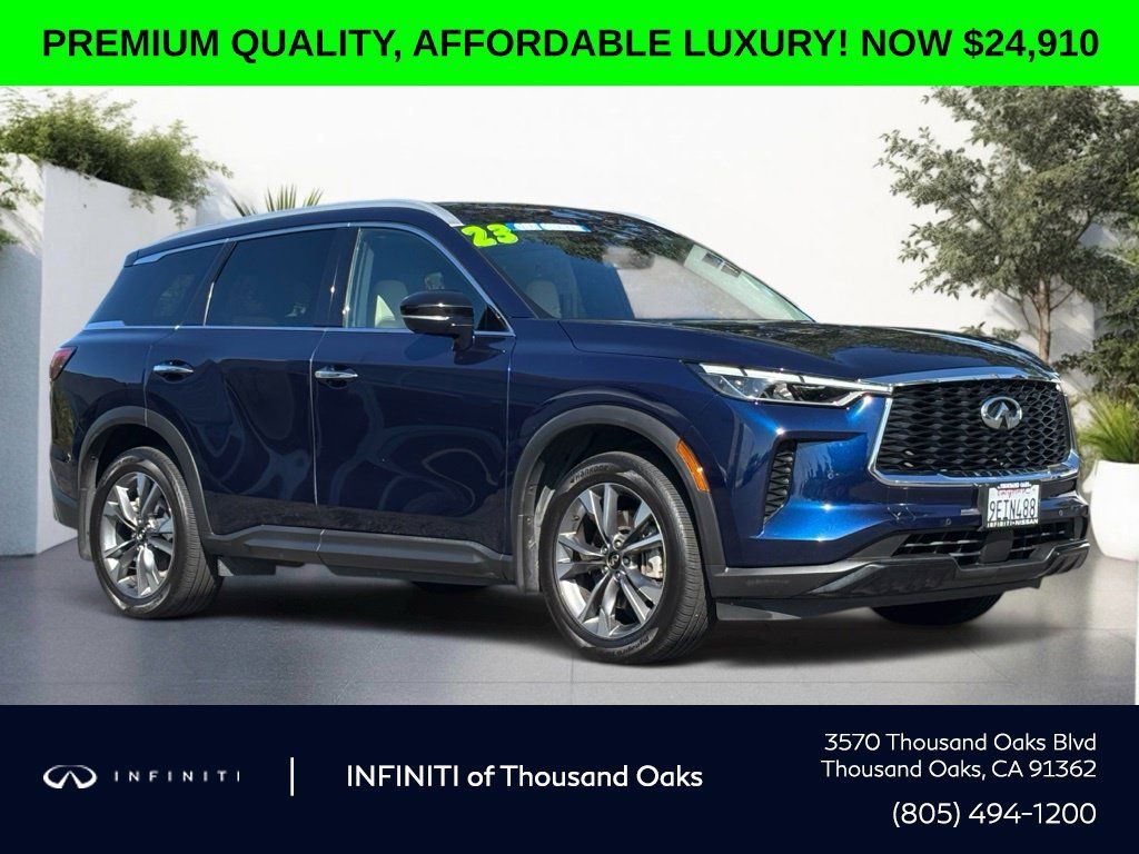 Used 2023 INFINITI QX60 Luxe w/ Cargo Package FWD image 1